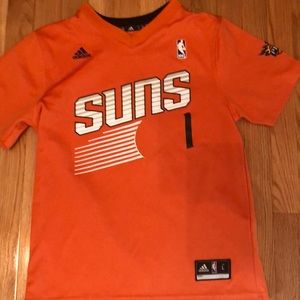 Devin Booker PHX Jersey orange purple and white